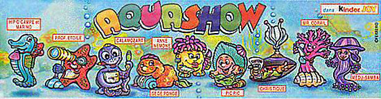 Французский вкладыш серии Aquashow  (2002, Kinder Joy)