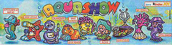 Французский вкладыш серии Aquashow (2002, Kinder Joy)