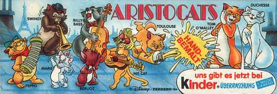 Оригинальный немецкий вкладыш серии Aristocats