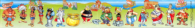 Оригинальный французский вкладыш серии Asterix en Amerique (1997)