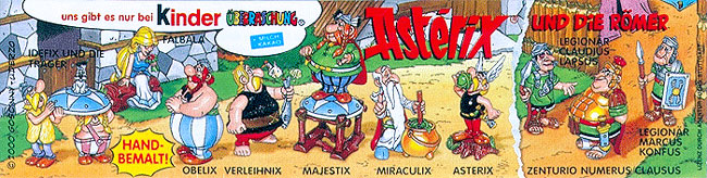 Оригинальный немецкий вкладыш серии Asterix und die Romer (2000)