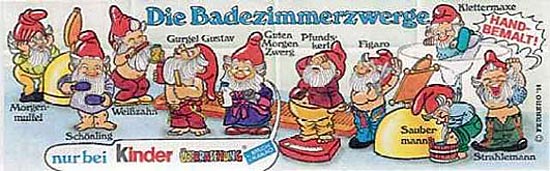 Оригинальный немецкий вкладыш серии Die Badezimmerzwerge
