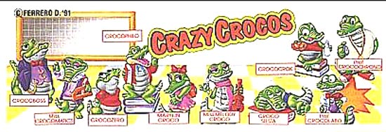 Французский вкладыш серии Crazy Crocos