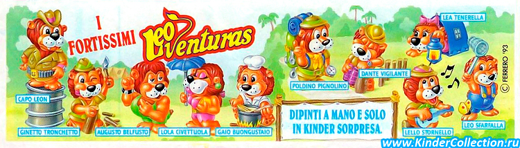 Оригинальный итальянсккий вкладыш к серии I Fortissimi Leo Ventura» (1993)