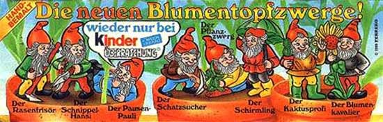 Оригинальный немецкий вкладыш серии Die neuen Blumentopfzwerfe