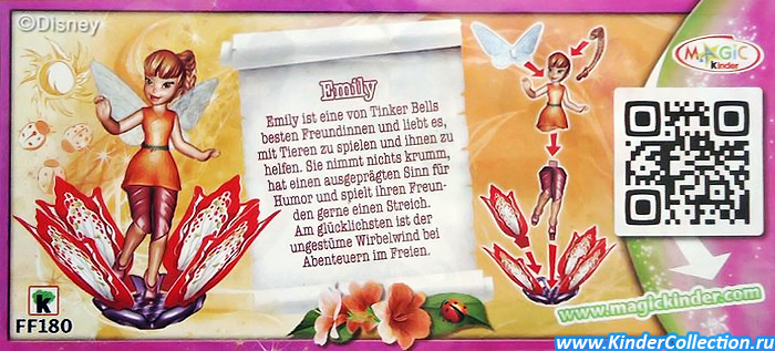 Немецкая инструкция к игрушке FF180 (Disney Fairies)