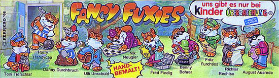 Оригинальный немецкий вкладыш серии Fancy Fuxies (1998)