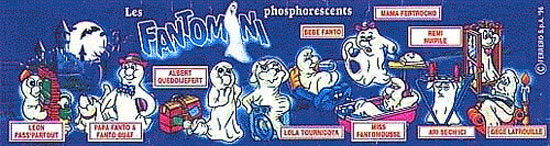 Французский вкладыш серии Les Fantomini phosphorescents (1997)