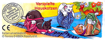 Немецкий вкладыш к серии Verspielte Hauskatzen (2001, первый вариант)