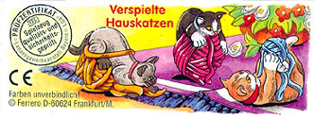 Немецкий вкладыш серии Verspielte Hauskatzen (2001, второй вариант)