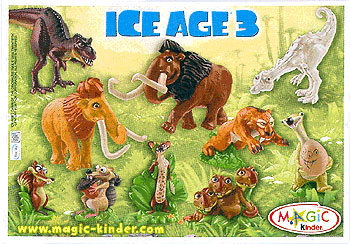 Европейский вкладыш серии Ice Age 3 (2009)