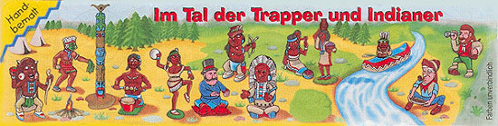 Оригинальный немецкий вкладыш серии Im Tal des Trapper und Indianer (1998)