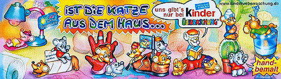 Оригинальный немецкий вкладыш серии Ist die Katze aus dem Haus... (2002)