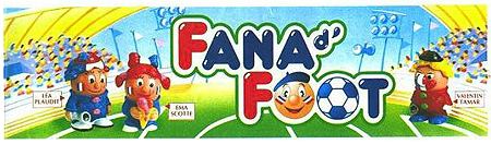 Оригинальный французский вкладыш к серии лошариков Fana d'Foot (2002)