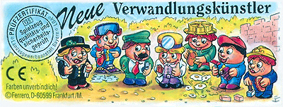 Оригинальный немецкий вкладыш серии Neue Verwandlungskunstler (1998)