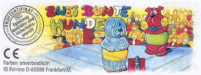 Оригинальный немецкий вкладыш серии Zwei bunte Hunde (1998)