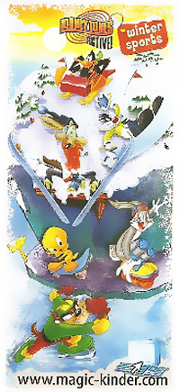 Оригинальный итальянский вкладыш серии Looney Tunes Winter Sports (2009)