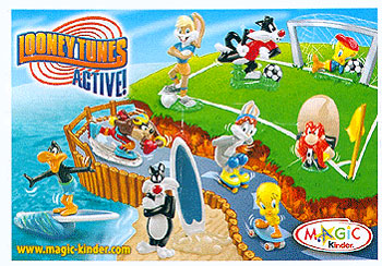 Европейский вкладыш к серии Looney Tunes Active (2008, Kinder Surprise)