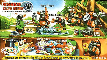 Французский вкладыш серии Mission Taupe Secret (2004)