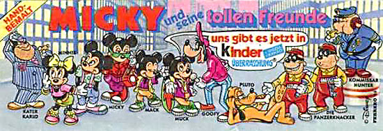 Оригинальный немецкий вкладыш серии Micky und seine tollen Freunde