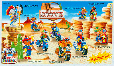 Немецкий вкладыш серии Die Motocoyoten (2004)