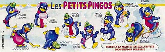 Французский вкладыш серии Les Petits Pingos (1995)