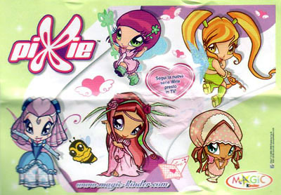 Оригинальный итальянский вкладыш серии Pixie (2009)