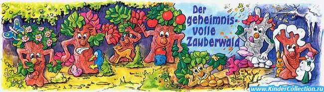 Оригинальный немецкий вкладыш к пластиковой мозаике Der geheimnisvolle Zauberwald (1997)