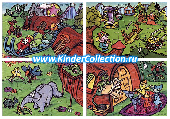 Суперпазл Spielzeug K00n112-115 (1999, Европа)