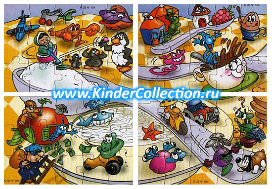 Суперпазл Spielzeug K02n104-111 (часть 1, 2002, Европа)