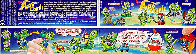 Французский вкладыш серии Les Astrocomics (1999)