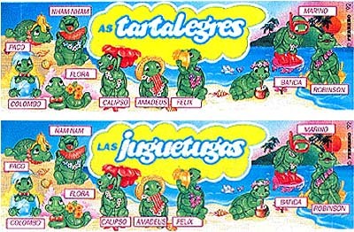 Вкладыши As Tartalegres (1992) и Las Juguetugas (1996)