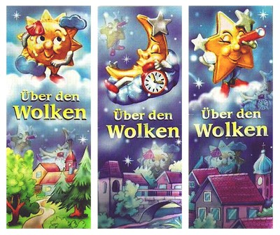 Оригинальный немецкий вкладыш новогодней серии Uber den Wolken (2000)