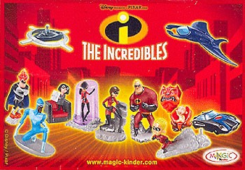Европейский (нейтральный) вкладыш серии The Incredibles (2005)