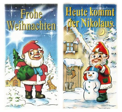 Оригинальные немецкие вкладыши к серии Weihnachtszwerge (1996)