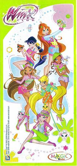 Оригинальный итальянский вкладыш серии WinX Club (2009)