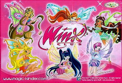 Оригинальный итальянский вкладыш серии WinX Club (2008)