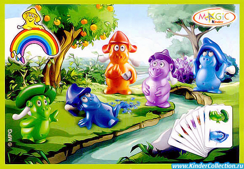 Вкладыш к перевыпуску Painty Ten 2S n.17-26 в Kinder Joy (2008)