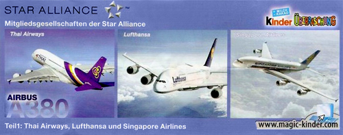 Немецкий вкладыш с сборной серии игрушек Star Alliance DE 167 ABC (2010)