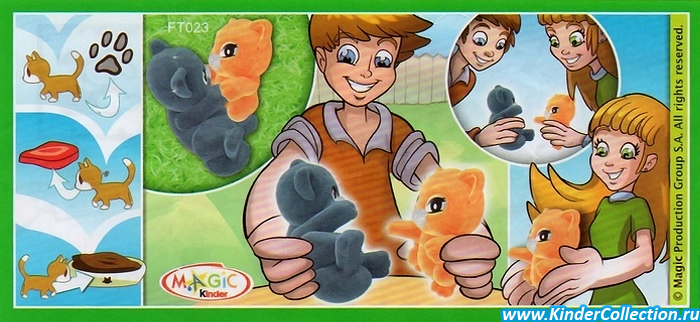 Киндер сюрприз животные помощники и Игрушка FF016 Животные у Воды Перевертыш Акула Кенгуру Natoons Kinder Surprise Киндер Сюрприз