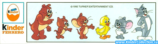 Европейский нейтральный вкладыш (тот что покороче) к серии Tom und Jerry K93 n.47-58 (1992)
