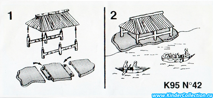 Инструкция по сборке к Dschungelhutte mit Booten K95n42