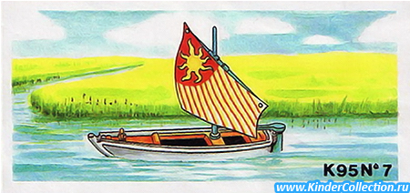 Вкладыш к серии Segelboot K95 n.006 с ошибкой в маркировке