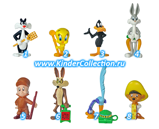 Серия сборных игрушек Looney Tunes K98 n.63-70 (1997, Европа)