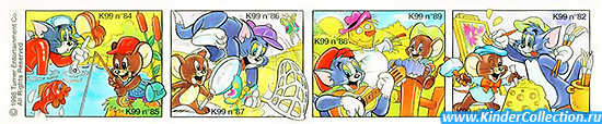 Европейский нейтральный вкладыш к серии Tom und Jerry K99 n.82-89 (1998)