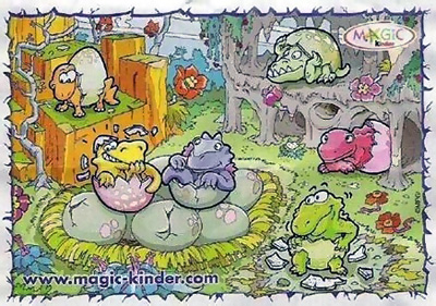 Европейский нейтральный вкладыш к серии Dinosaurier NV 017-022 (2008)