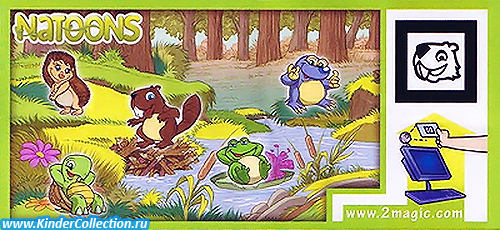 Итальянский вкладыш к серии Animali della foresta UN 009-020 (2010)