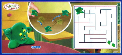 Индивидуальный вкладыш к монстрику из серии сборных игрушек Monsters UN 028-035 (2010)